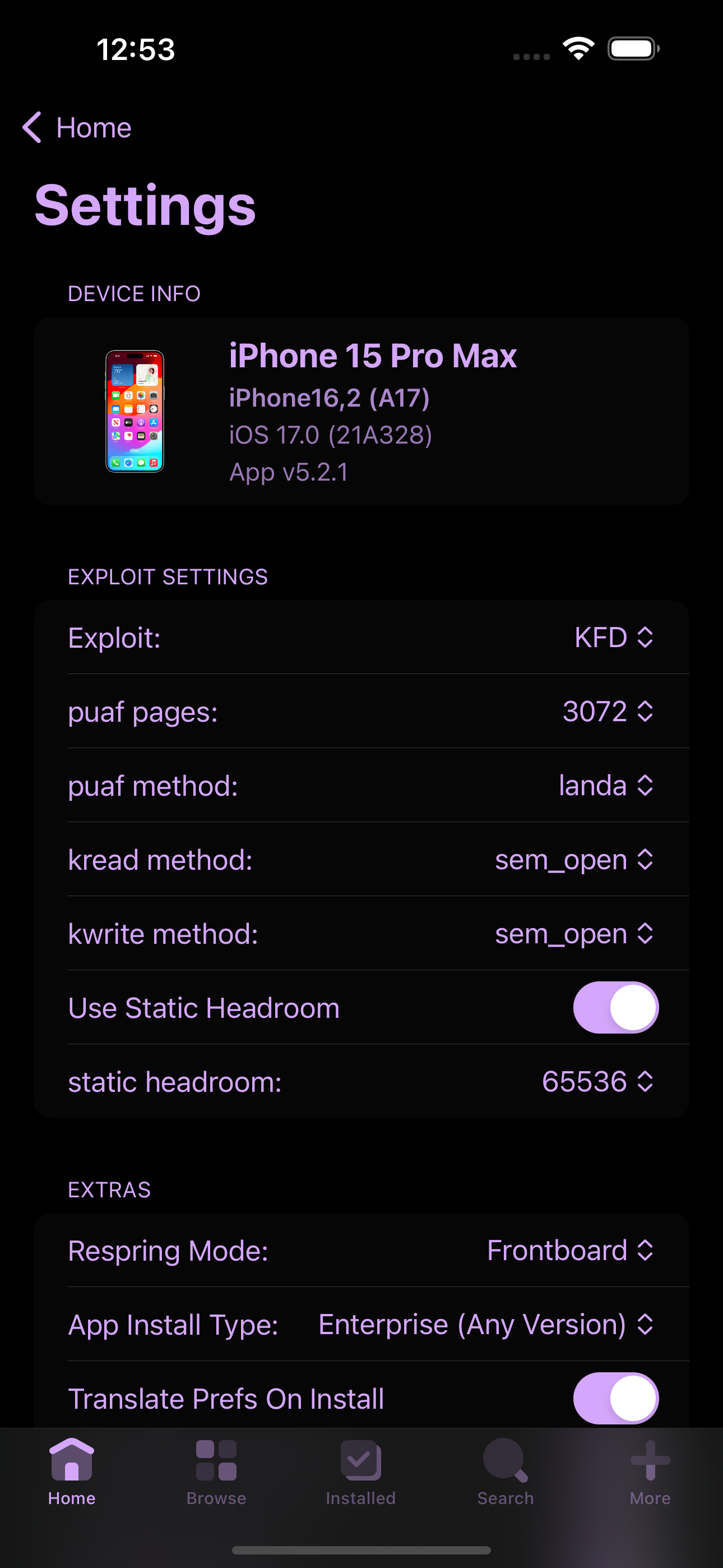 PureKFD v5 Settings